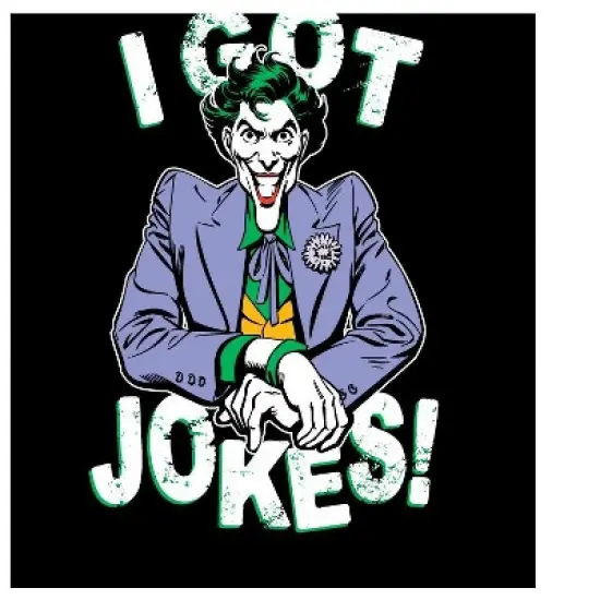 Batman The Joker I Got Jokes Black T-shirt Toddler Boy to Youth Boy image {1}