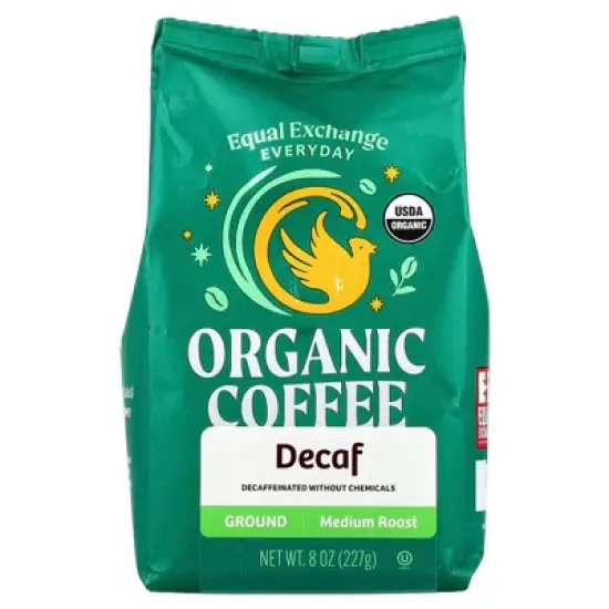 Equal Exchange Organic Coffee, Ground, Medium Roast, Decaf , 8 oz (227 g) image {2}