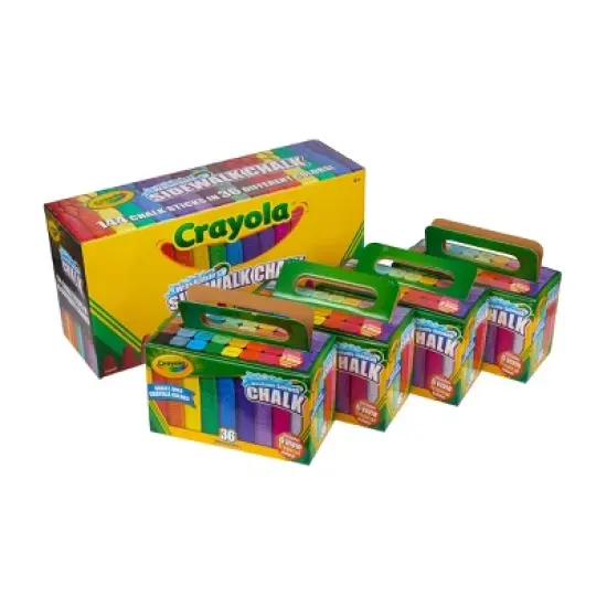 Crayola 144ct Washable Sidewalk Chalk image {2}