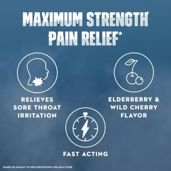 Mucinex InstaSoothe Sore Throat + Pain Relief Drops Elderberry & Wild Cherry, 20 Ct image {2}