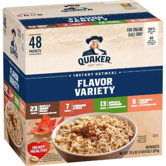 Quaker Instant Oatmeal Variety Pack - 70.5oz / 48ct image {9}