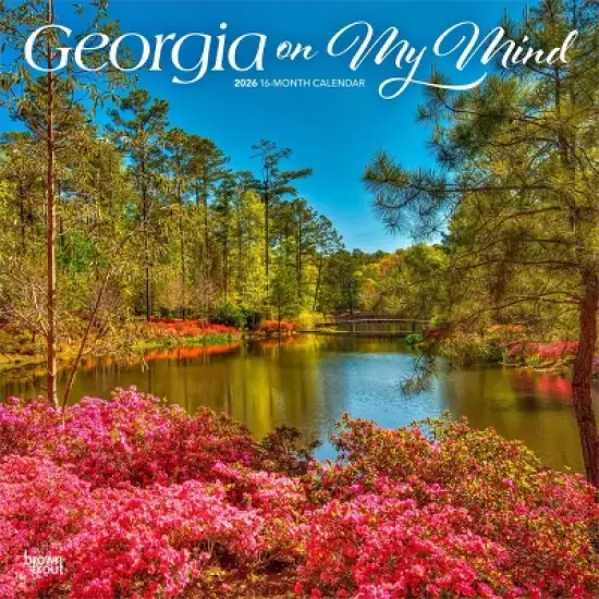 BrownTrout Georgia on My Mind 2026 12"x24" Hanging Square Wall Calendar Plastic-Free image {9}