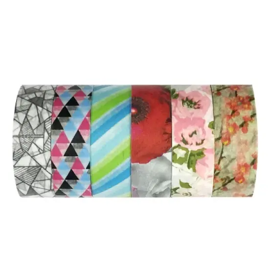 Wrapables Washi Masking Tape Collection, Premium Value Pack image {36}