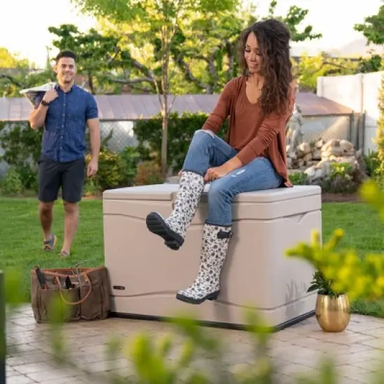 Lifetime 80 Gallon Outdoor Storage Deck Box image {8}