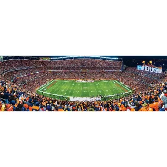 NFL Denver Broncos 1000pc Pano Puzzle Game image {1}