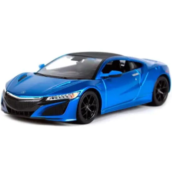 2018 Acura NSX Blue with Black Top 1/24 Diecast Model Car by Maisto image {1}