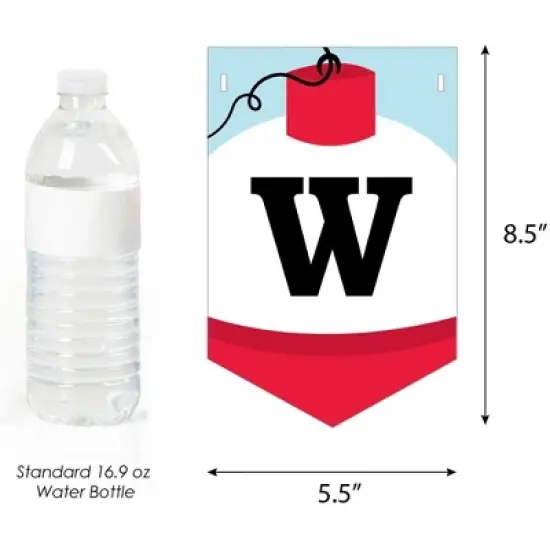 Big Dot of Happiness Let's Go Fishing - Fish Themed Baby Shower Bunting Banner - Party Decorations - Welcome Baby image {2}