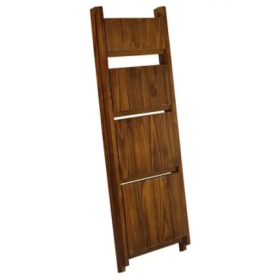60" Folding Slatted Bookcase-4 Shelf image {2}