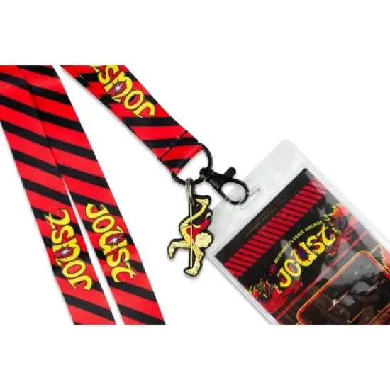 Crowded Coop, LLC Midway Arcade Games Lanyard w/ ID Holder & Charm - Joust image {3}