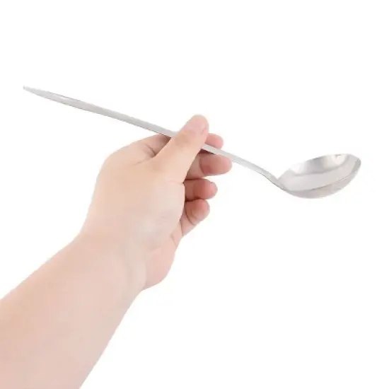 Unique Bargains Home Canteen Stainless Steel Cooking Tool Soup Ladle Silver Tone image {3}