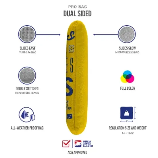 Gameday Los Angeles Football Yellow Synergy Pro Cornhole Bags (Set of 4) image {2}