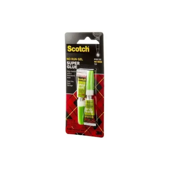 Scotch 2pk Super Glue .14oz: Fast Drying Clear Adhesive for Art, Stationery & Office Use image {5}