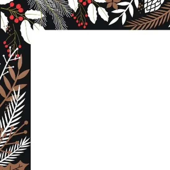 40pk Foil Holly Letterhead: Great Papers! Winter Stationery, Copper, Uncoated, 8.5x11 Inches, 24 lb, Office Supplies image {1}