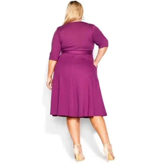 Women's Plus Size  Maeve Dress - magenta | CITY CHIC image {1}