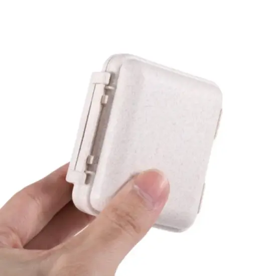 Unique Bargains 6 Grids Independent Double Layer Pill Case 1Pc image {4}