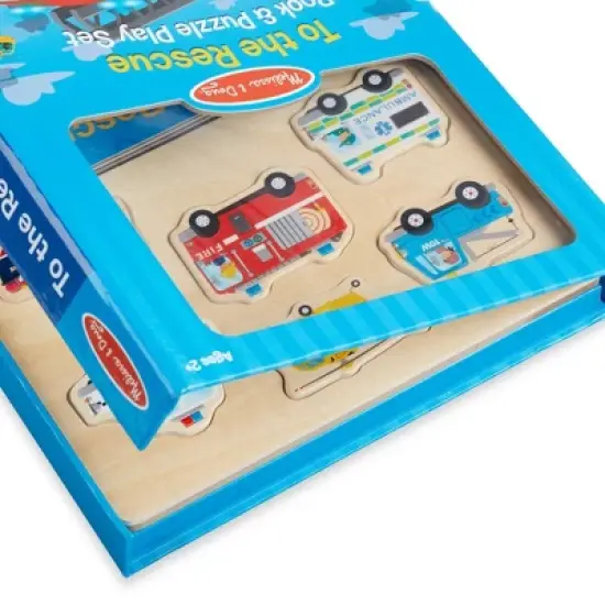 Melissa & Doug Book & Puzzle Play Set: To the Rescue image {4}