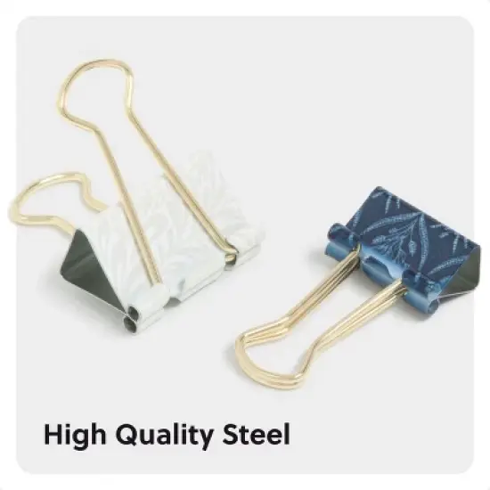 U Brands 24ct Binder Clip Set Ornate Florals image {4}