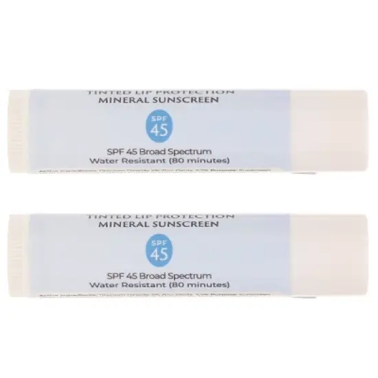 TIZO Tinted Lip Protection Mineral Sunscreen SPF 45 0.14 oz 2 Pack image {2}