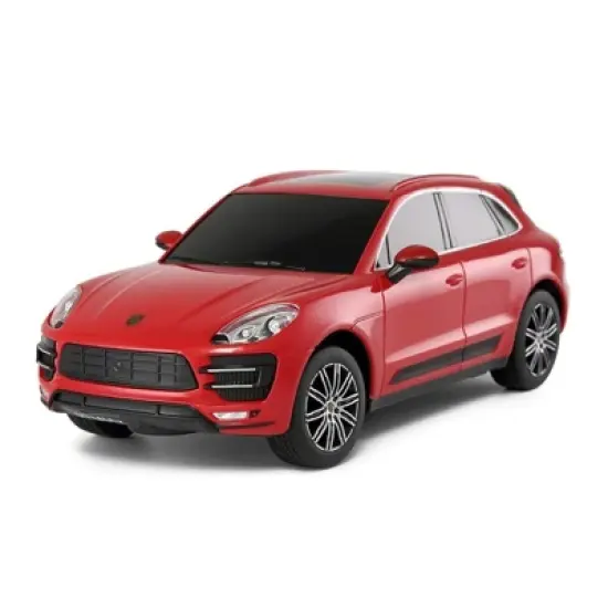 Link Ready! Set! Go! 1:24 Porsche Macan Turbo RC Remote Control Toy Car - Red image {1}