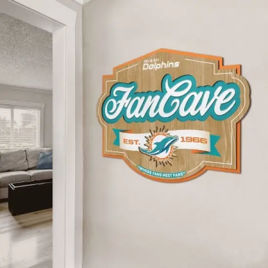 NFL Miami Dolphins Fan Cave Sign image {2}