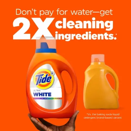 Tide Ultra Oxi Whitening HE Compatible Laundry Detergent Soap image {10}