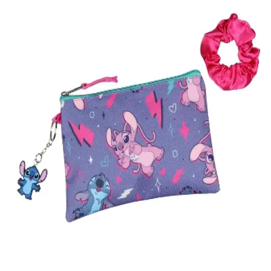 Disney Lilo & Stitch Angel 5 Pc Set Backpack Lunch Box Key Chain Pencil Case image {3}