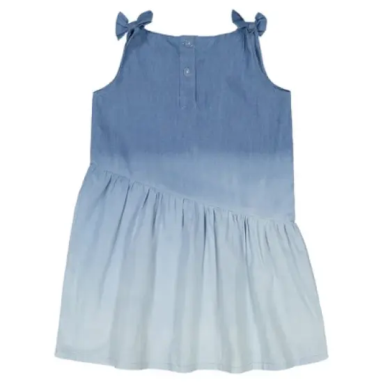 Andy & Evan Toddler Chambray Dress Blue, Size 5Y image {2}