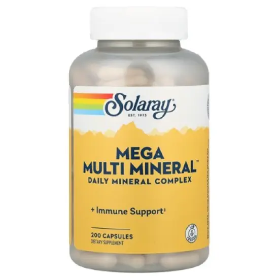 Solaray Mega Multi Mineral&trade;, 200 Capsules image {4}