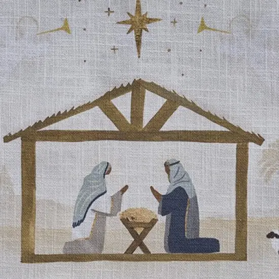 Split P Away In A Manger Table Runner 14" X 54" image {2}