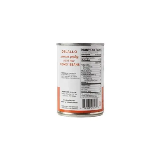 DeLallo Light Red Kidney Beans, 15.5 oz Can, (6 Pack) image {1}