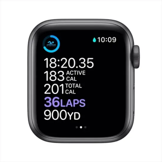 Apple Watch Series 6 GPS, Black Unity Aluminum Case with Black Unity Sport Band image {3}