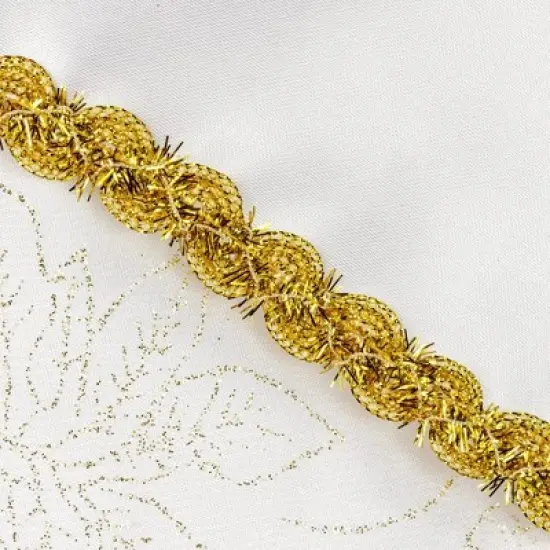 Northlight 20.5" White and Gold Glitter Poinsettia Christmas Stocking image {5}