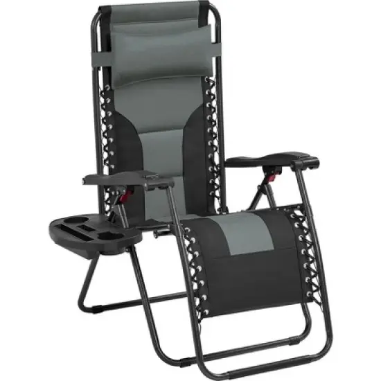 Yaheetech 2pcs 26in Padded Outdoor Zero Gravity Chair image {6}