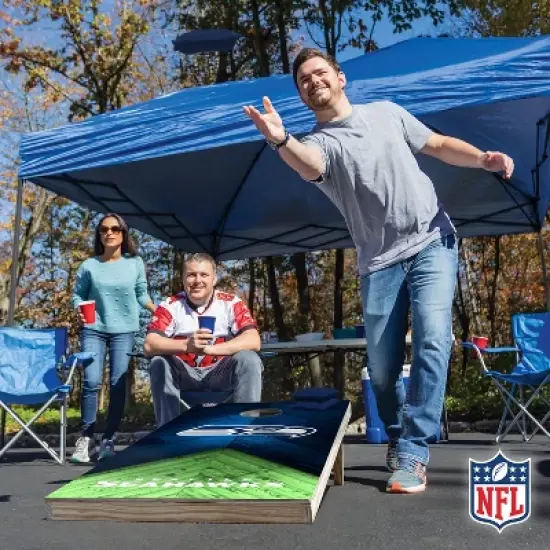 NFL Seattle Seahawks 2'x4' Wood Cornhole Set image {7}