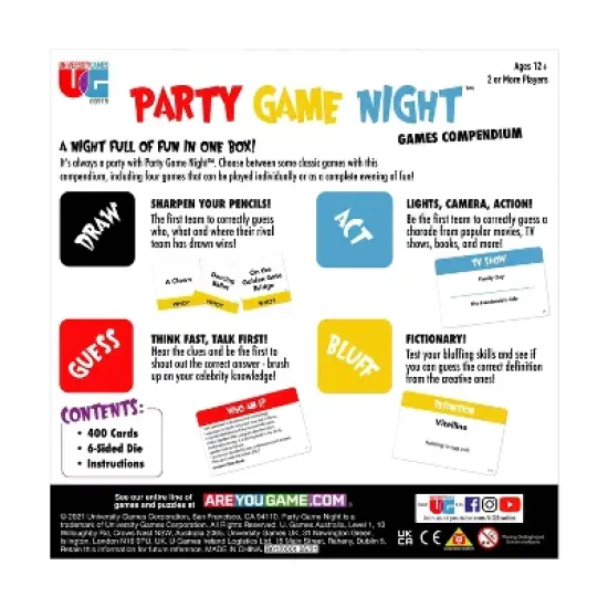 University Games Party Game Night Games Compendium image {2}