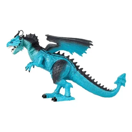 World Tech Toys Remote Control Monster World Blue Dragon Electric Walking Smoking Monster image {1}