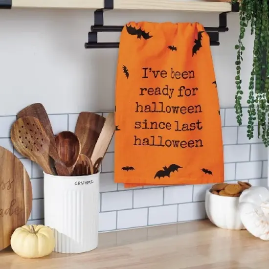 Primitives by Kathy Ready Since Last Halloween Kitchen Towel - 28" x 28" image {2}
