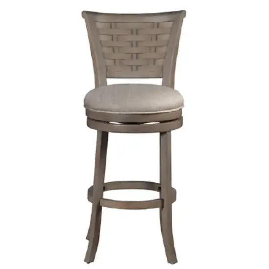 Thredson Swivel Height Barstool Light Antiqued Gray Wash - Hillsdale Furniture image {2}