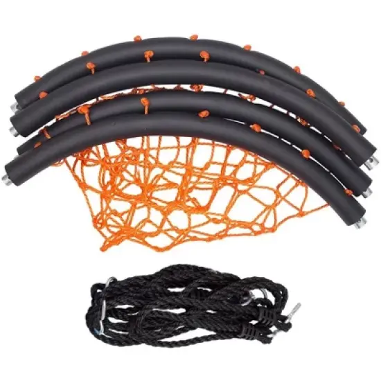 Swinging Monkey Giant 40 Inch Diameter 400 Pound Weight Capacity Spider Web Fabric Outdoor Tree Saucer Swing, Orange image {2}