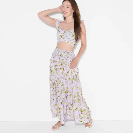 Women's Flutter Short Sleeve Scoopneck Micro Top - Wild Fable&trade; Mauve image {3}