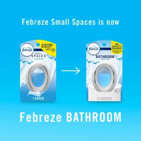 Febreze Luxe Bathroom Air Freshener - Cuddle Weather - 0.25 fl oz image {9}