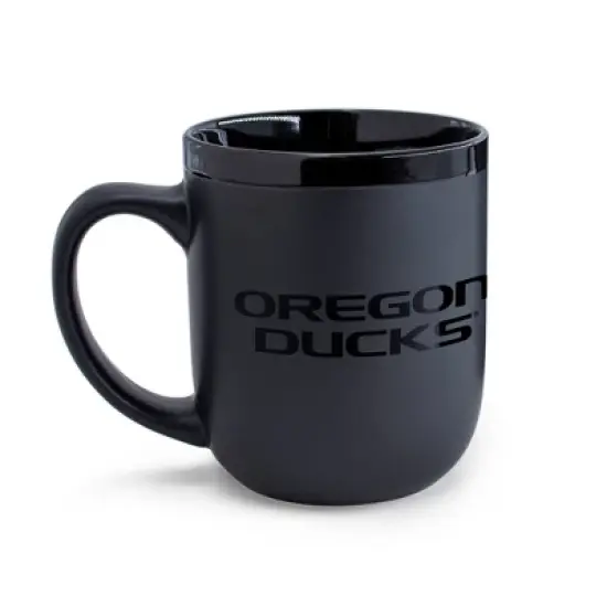 NCAA Oregon Ducks 12oz Ceramic Coffee Mug - Black image {1}