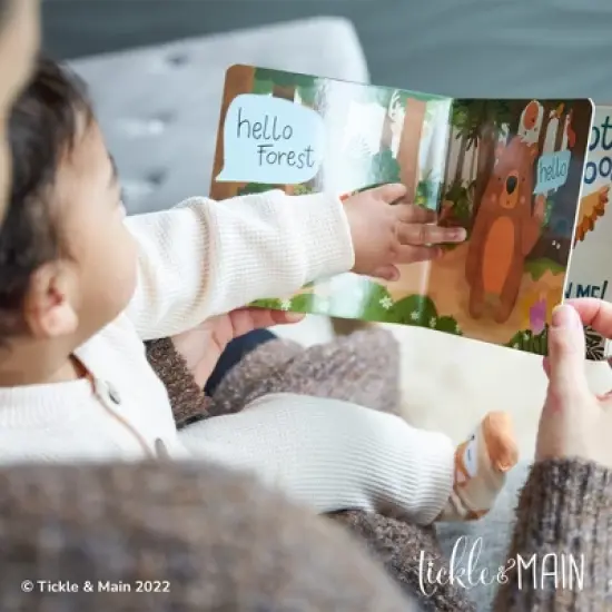 Tickle & Main Woodland Forest Friends, 5-Piece Gift Set for Infants 0-12 Months, Includes Storybook and 4 Pairs of Animal Socks image {7}