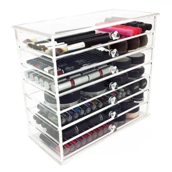 OnDisplay Caitlyn 7 Tier Acrylic Cosmetic/Makeup Organizer image {1}