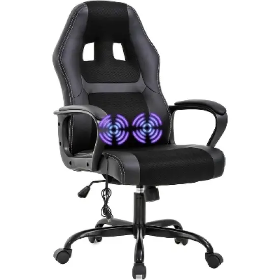 FDW Racing Gaming Chair Home Office Chair Ergonomic Desk Chair Massage PU Leather Computer Chair with Lumbar Support Headrest Armrest image {7}