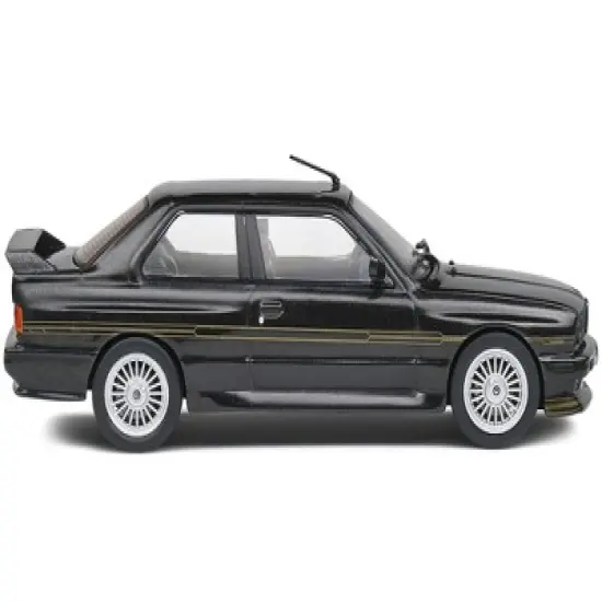 1989 BMW E30 M3 Alpina B6 3.5S Diamond Black Metallic 1/43 Diecast Model Car by Solido image {1}