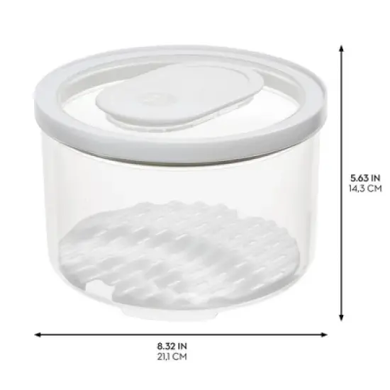 iDesign Round Produce Bin with Drainage Tray and Lid image {3}