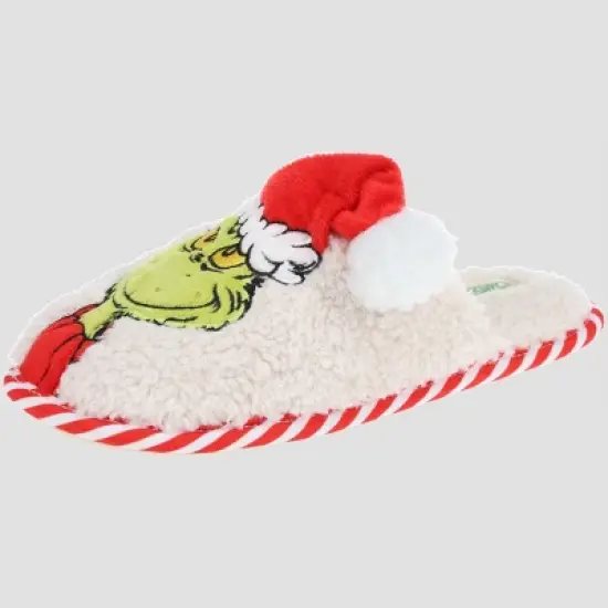 The Grinch Women's Holiday Scuff Slippers - Ivory image {1}