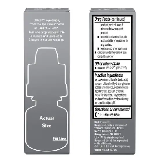 Lumify Eye Drops for Redness Relief - 2.5ml image {1}