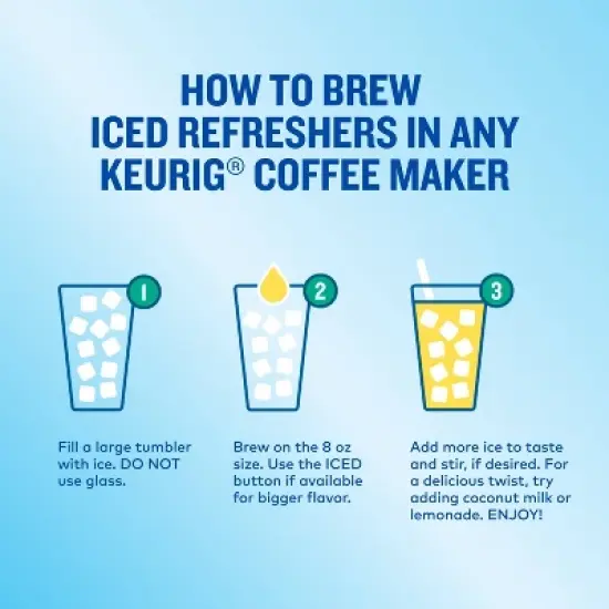 The Original Donut Shop Pineapple Passionfruit Keurig K-Cup Iced Refresher Pods - 20ct image {4}